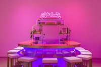 Installation view: <em>Sadie Barnette: The New Eagle Creek Saloon</em>, Institute for Contemporary Art, Los Angeles, 2019–2020. Courtesy ICA LA.