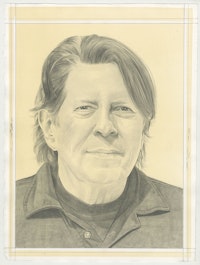 Portrait of Thomas Kovachevich, pencil on paper by Phong H. Bui