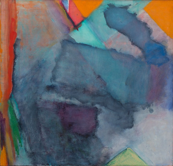 Emily Mason, <em>Whose Fingers Comb the Sky, </em>1978. Oil on canvas, 50 1/4 x 52 inches. 