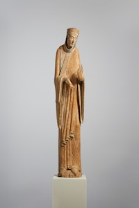 A Standing Virgin, Meuse Valley, c. 1150. Courtesy Luhring Augustine and Sam Fogg.