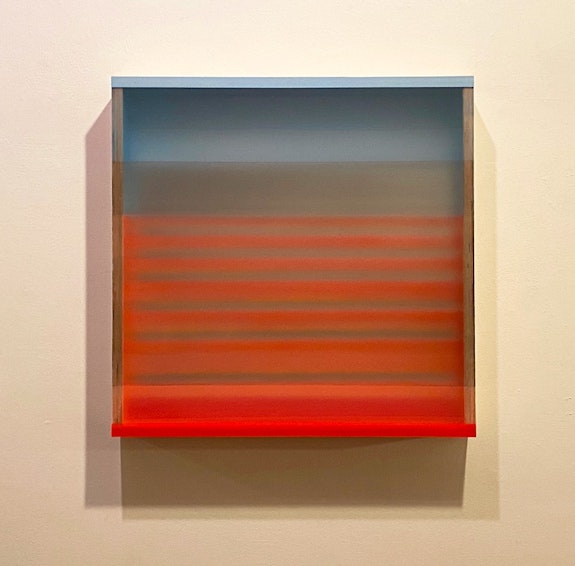 Heather Hutchison, <em>Amber Waves</em>, 2020. 25 x 25 x 4 inches. Courtesy the artist.