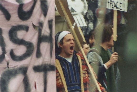 Protest in Rochester, NY, March 2003. Photo by the author.