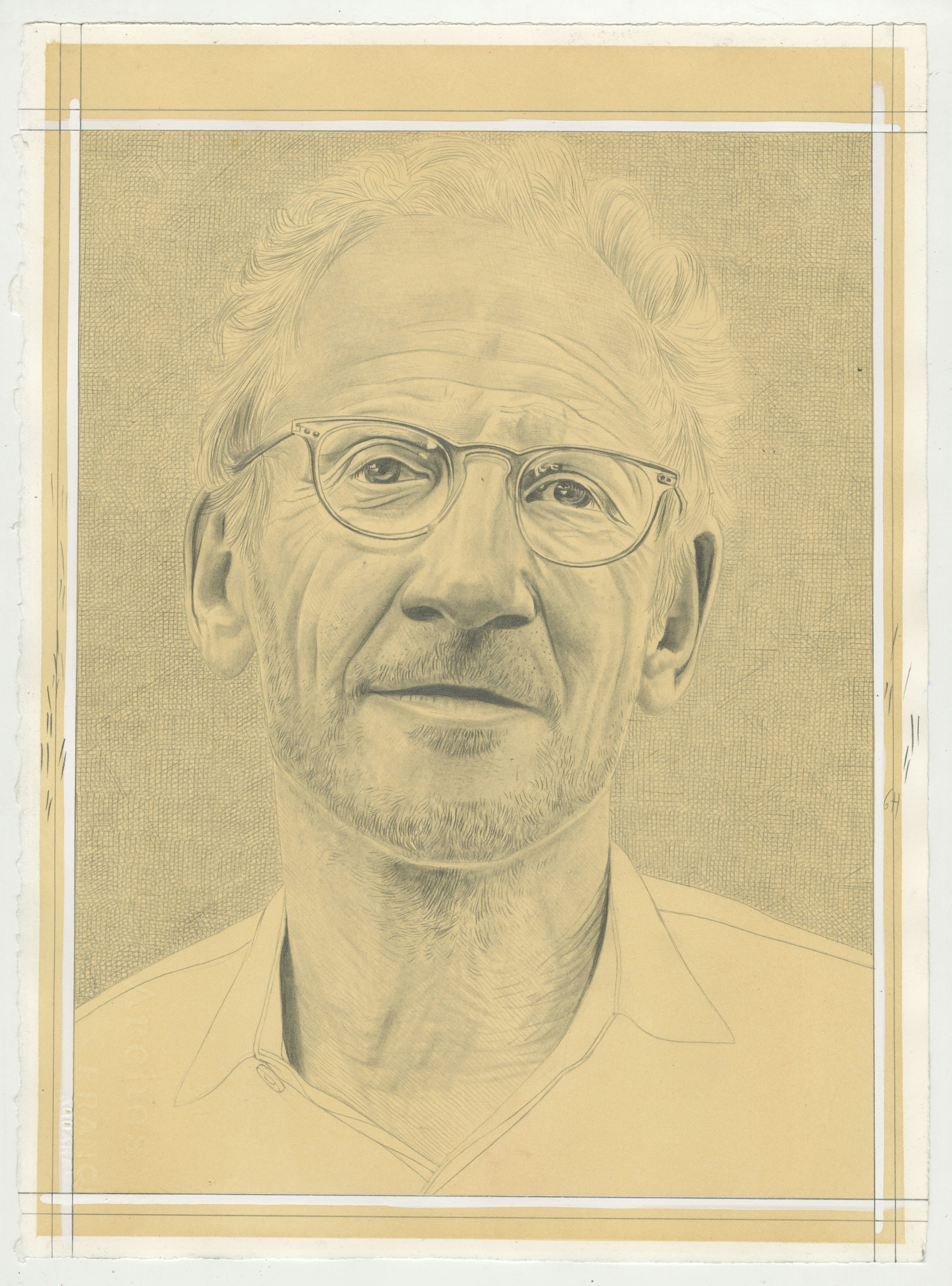Portrait of Mitch Epstein, pencil on paper by Phong H. Bui.