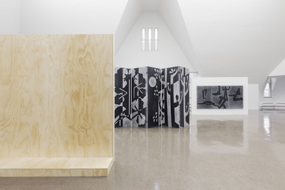 Installation view: <em>Silke Otto-Knapp: In the waiting room</em>, the Renaissance Society, Chicago, 2020. Photo: Useful Art Services.