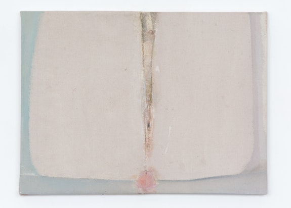Merlin James, <em>Sex</em>, 2019. Acrylic and mixed materials, 14 1/4 x 19 1/4 inches. Courtesy the artist and Sikkema Jenkins & Co., New York.