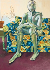 Jordan Casteel, Jiréh, 2013. Oil on canvas, 72 x 52 inches. Collection Jody Robbins. Courtesy the artist and Casey Kaplan, New York.