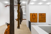 Installation view: <em>Jana Euler: Unform</em>, Artists Space, New York, 2020. Courtesy Artists Space, New York. Photo: Daniel Pérez