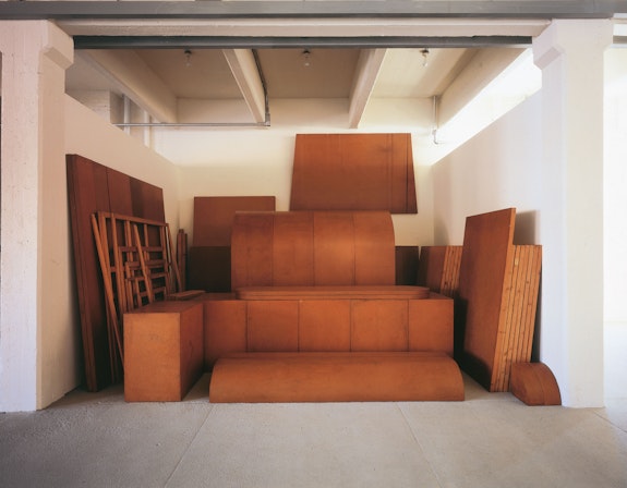 Imi Knoebel, <em>Raum 19</em> [Room 19], 1968. Hardboard, wood, stretcher. Nic Tenwiggenhorn.