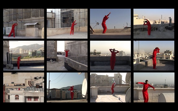 <em>Roof Piece Tehran</em>, Performance, 2011. Courtesy: Anahita Razmi