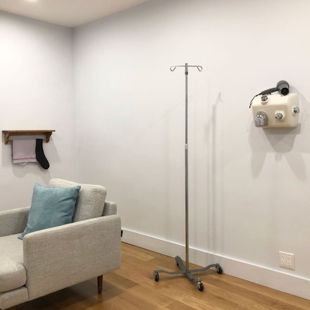 Installation view: <em>Things on Walls</em>, organized by New Discretions at Affective Care, 2020. Courtesy New Discretions.
