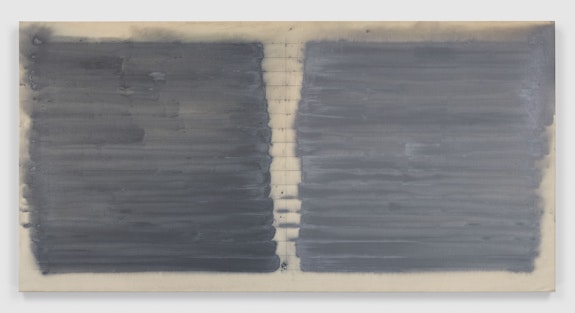 Louise Fishman, Untitled, 1971. Acrylic on canvas, 48 x 94 inches. Courtesy the artist and Vielmetter Los Angeles. Photo: Genevieve Hanson.