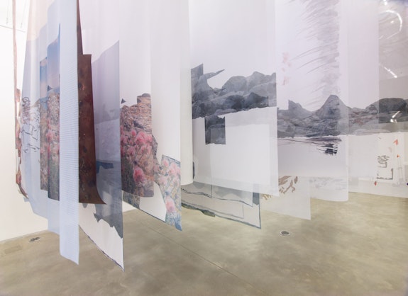 Installation view: Petra Cortright: <em>borderline aurora borealis</em>, Team Gallery, New York, 2020. Courtesy Team Gallery