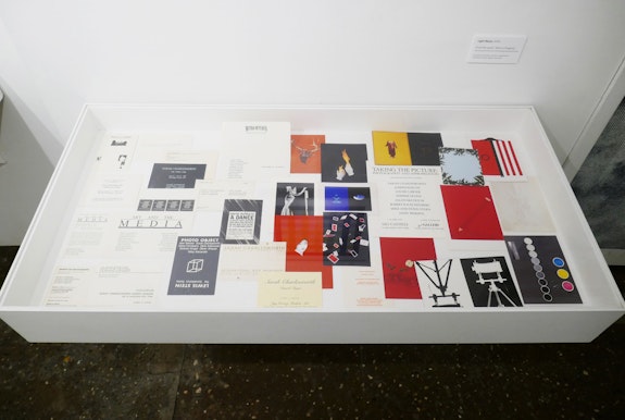 Installation view, <em>Sarah Charlesworth: Image Language</em>, Printed Matter, New York, 2020. Courtesy Printed Matter.