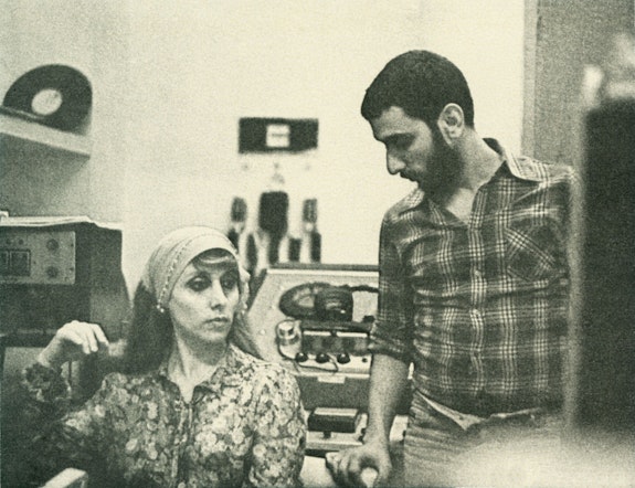 Fairuz with Ziad Rahbani. Photo courtesy of We Want Sounds.
