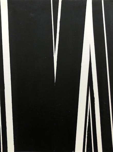 David Rhodes, <em>Untitled 1.5.20</em>, 2020?. Acrylic on paper, 12 x 9 inches.