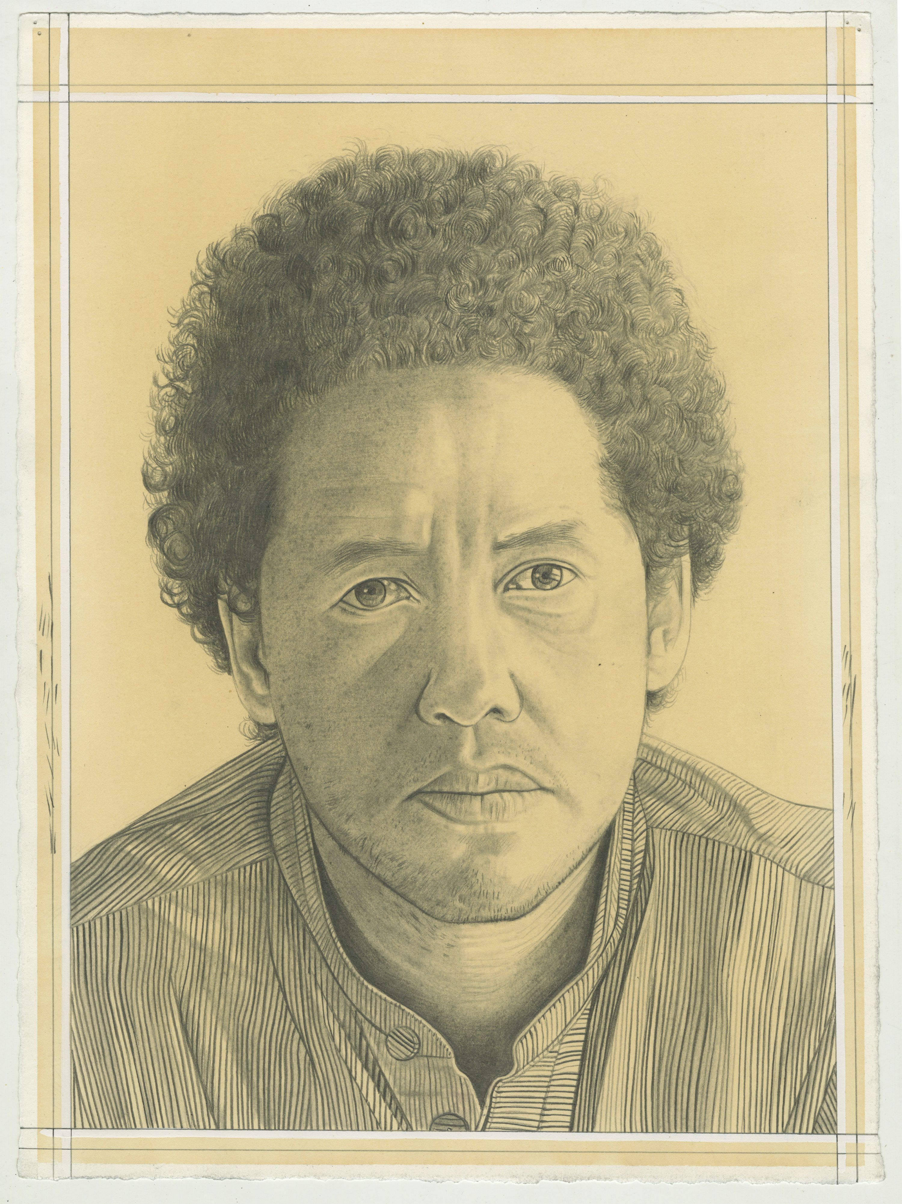 Portrait of Michael Armitage, pencil on paper by Phong H. Bui