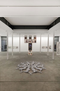 Installation view: Pedro Moraleida Bernardes, Young-jun Tak, Florencia Rodriguez Giles. KW Institute for Contemporary Art. Photo: Silke Briel.