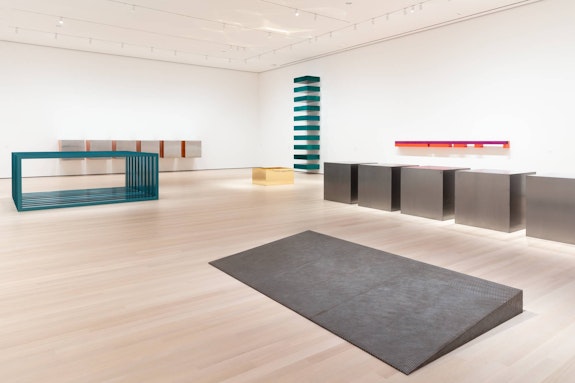 Installation view: <em>Judd</em>, The Museum of Modern Art, New York, 2020. Digital Image © 2020 The Museum of Modern Art, New York. Photo: Jonathan Muzikar.
