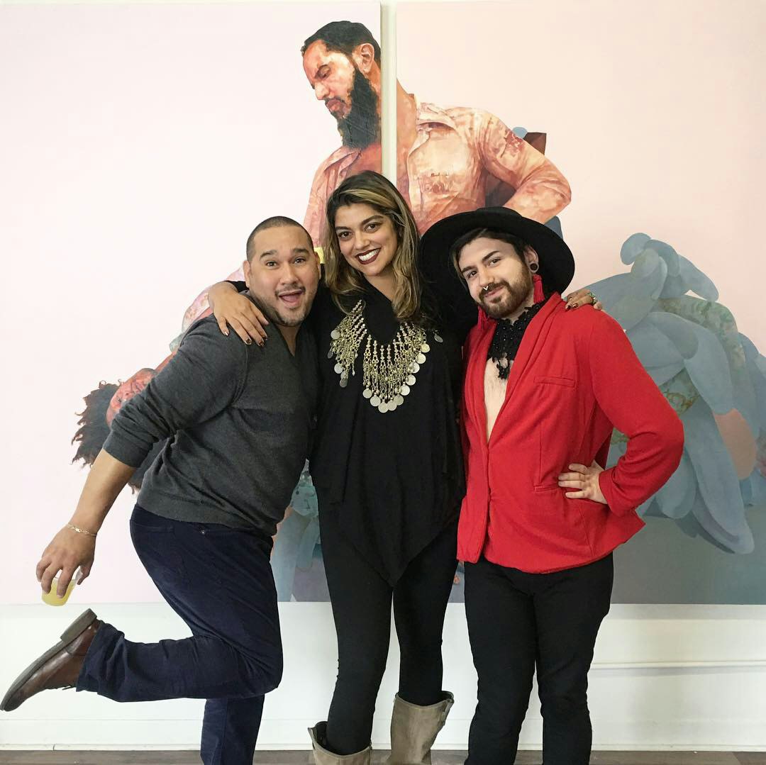 David Antonio Cruz, Jasmine Wahi & Jason Elizondo at BRIC Residency Space, 2018