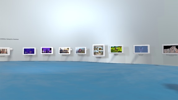 Installation view: <em>The Archive to Come</em>, Telematic Media Arts, 2020. 