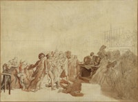 Baron François-Pascal-Simon Gérard, <em>The 10th of August, 1792</em>, circa 1795–99. Oil with graphite on canvas, 42 × 56 3/4 inches. Los Angeles County Museum of Art, the Ciechanowiecki Collection, gift of the Ahmanson Foundation.