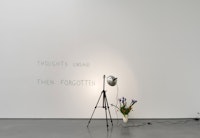 Bas Jan Ader, <em>Thoughts Unsaid, Then Forgotten</em>, 1973. Installation view at Metro Pictures, New York. © The Estate of Bas Jan Ader / Mary Sue Ader Andersen, 2021 / The Artist Rights Society (ARS), New York. Courtesy Meliksetian | Briggs, Los Angeles and Metro Pictures, New York. Photo: Genevieve Hanson.