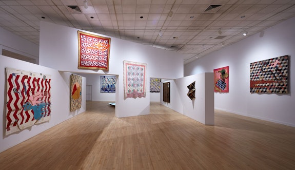 Installation view: <em>Sanford Biggers: Codeswitch</em>, The Bronx Museum of the Arts, 2020. Photo: Argenis Apolinario. Courtesy Bronx Museum of the Arts.