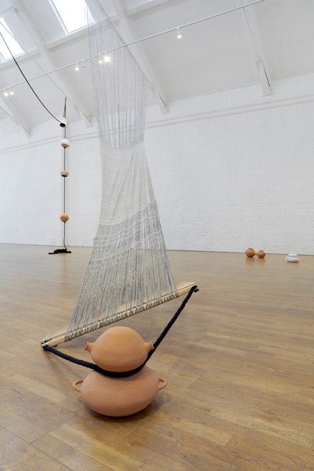 Installation view: Mariana Castillo Deball, <em>Between making and knowing something</em>, Modern Art Oxford, 2020. Photo by Ben Westoby.