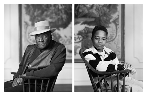 Dawoud Bey, <em>Fred Stewart II and Tyler Collins</em>, from the series “The Birmingham Project,” 2012. Archival pigment prints mounted on Dibond, 40 x 64 inches. © Dawoud Bey. Courtesy Rena Bransten Gallery, San Francisco, CA and Rennie Collection, Vancouver.