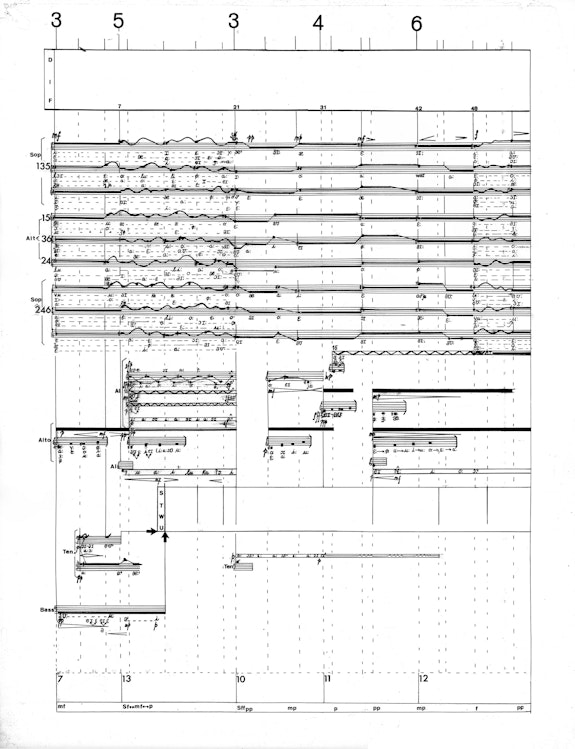 Single page from Arcade's score, page number unknown.