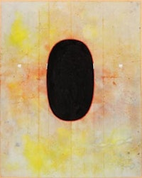 Anonymous: tantric painting, Shiva Linga, 1997. Samode; unspecified paint on found paper; 12.5