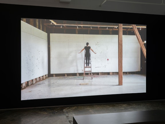 Installation view: <em>Kyoung eun Kang: TRACES: 28 Days in Elizabeth Murray's Studio</em>, A.I.R. Gallery, New York. Courtesy A.I.R. Gallery.
