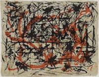 Jackson Pollock, <em>Untitled</em>, 1953-54. Ink and colored ink on paper, 15 3/4 x 20 1/2 inches. The Museum of Modern Art, New York. Gift of Mr. and Mrs. Ira Haupt. © 2019 Pollock-Krasner Foundation / Artists Rights Society (ARS), New York.