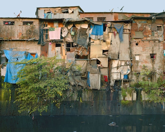 Robert Polidori, <em>Master plate 4, 60-Feet Road, Dharavi, Mumbai, India</em>, 2008. Archival UV cured ink on linen canvas, 50 x 60 inches. Courtesy the artist and Kasmin Gallery.
