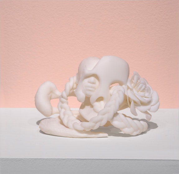 Auriea Harvey, <em>The Mystery (v4)</em>, 2019. 3D-printed resin, bronze paint, patina, varnish 3 1/4 x 4 3/4 x 3 1/4 inches. Courtesy bitforms gallery, New York. Photo: Emile Askey.