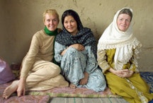Afghanistan June 2002: Kristina, Arifa and Myrna. Arifa’s husband and children were killed when a U.S. bomb landed on their home in Kabul. She is one of the people being helped by donations to the Afghan victims fund. Photos courtesy Peaceful Tomorrows.