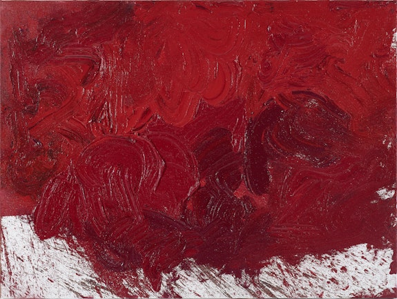 Hermann Nitsch, Untitled, 2017. Acrylic on canvas, 59 x 79 inches. Courtesy the artist and Slag & RX Galleries.