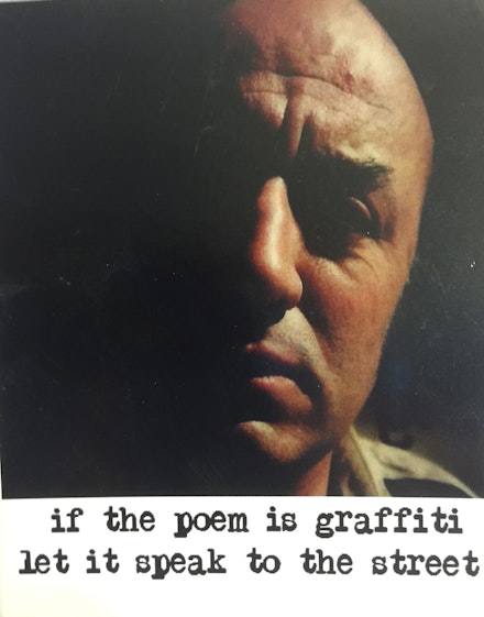 Aldo Tambellini <em>If the Poem is graffiti</em> collection of Jon Goldman.