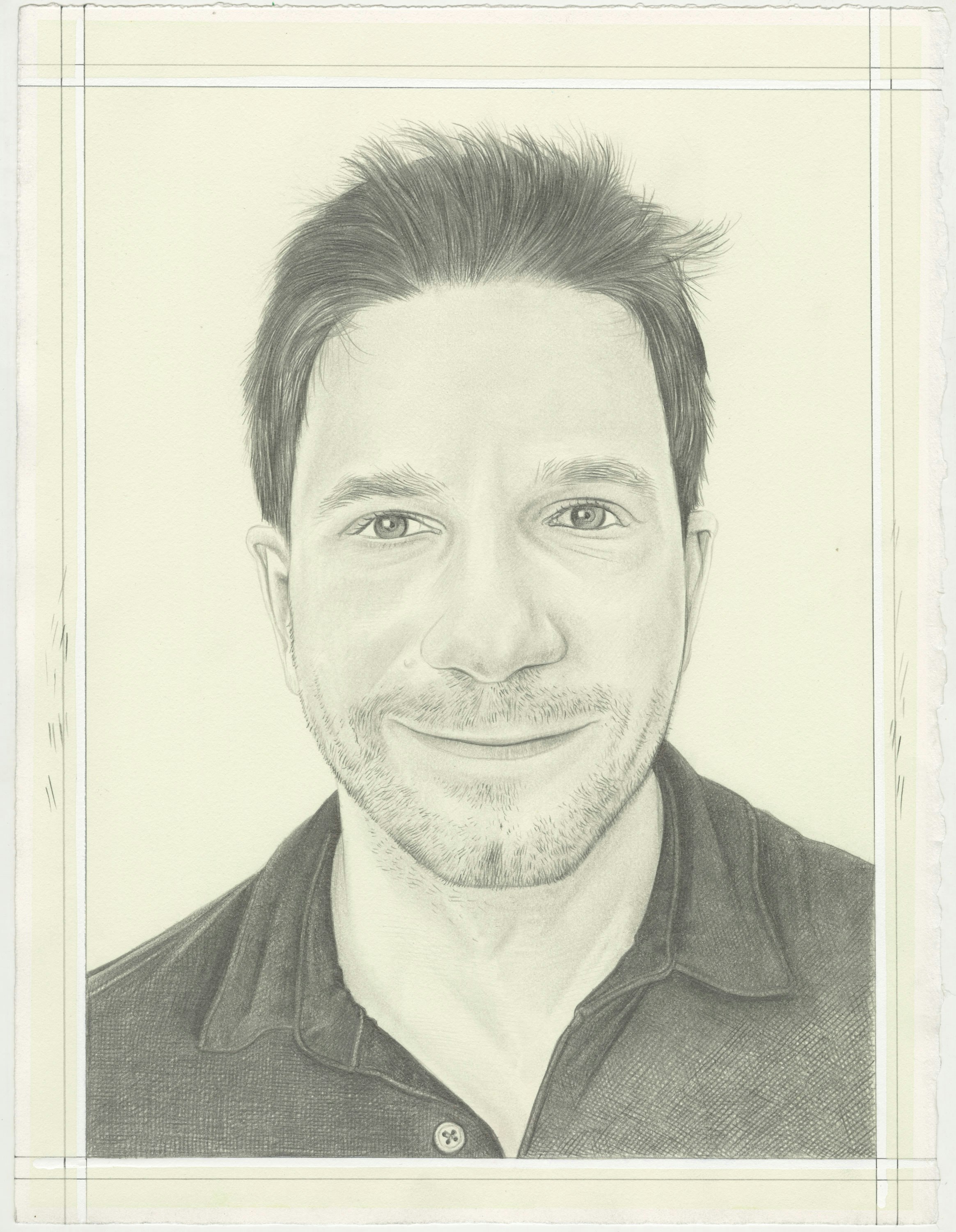 Christian K. Kleinbub, pencil on paper by Phong H. Bui