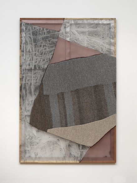 Martha Tuttle, <em>Grey stallion stomping his feet</em>, 2021. Wool, silk, graphite, and dye, 72 x 48 inches. Courtesy the artist and Tilton Gallery, New York. 