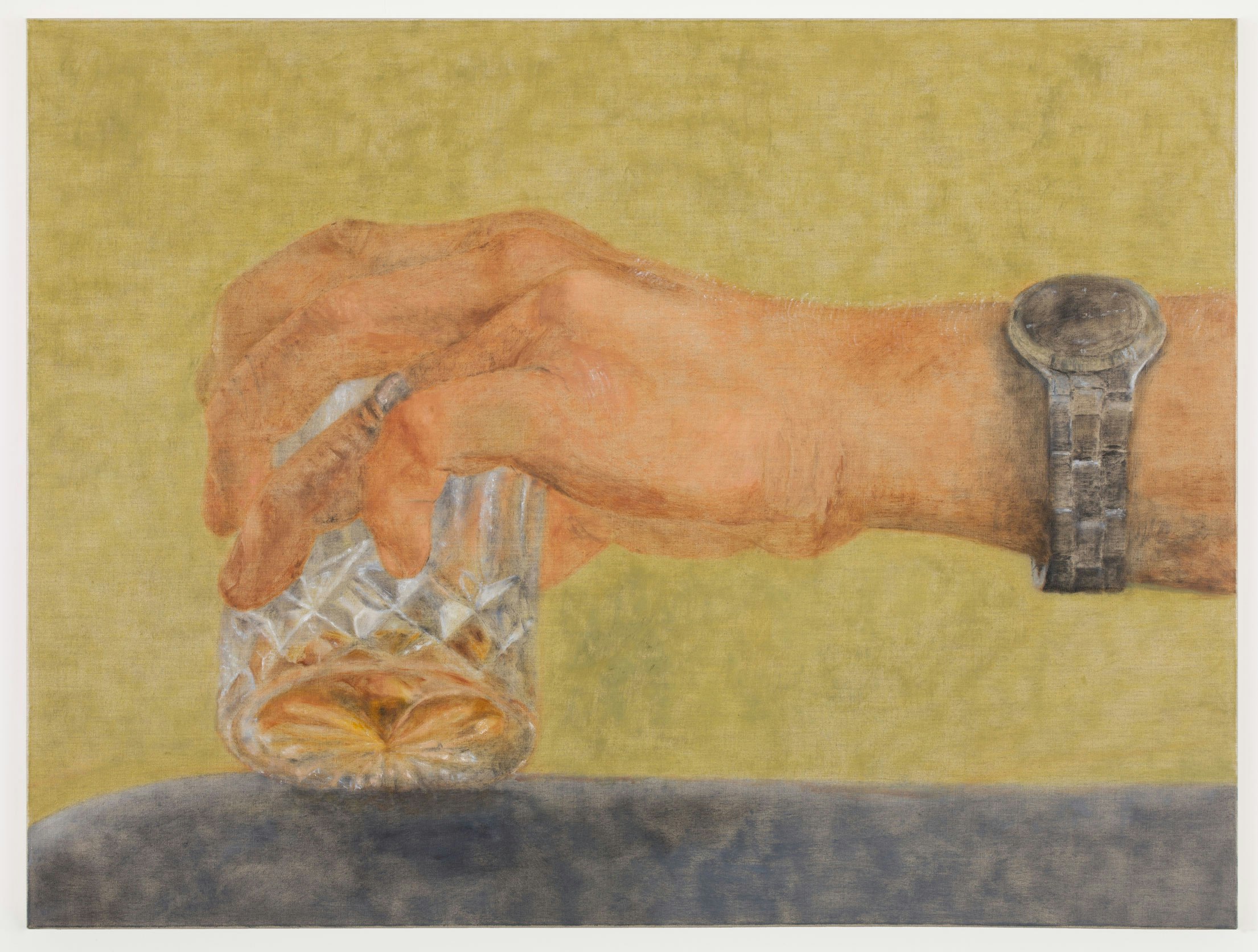 Katelyn Eichwald, <em>Thirsty</em>, 2021. Oil on linen, 36 x 48 inches. Courtesy the artist and Fortnight Institute, New York.