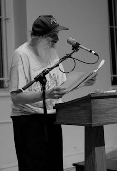 Sparrow reads at St. Mark’s Church. Photo by Jennifer Jeane.