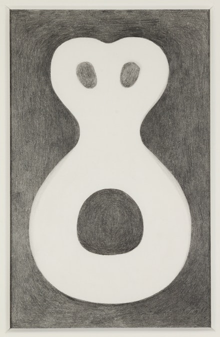 Myron Stout, Untitled, ca. 1965–70Graphite on paper, 8 3/8 x 5 1/2 inches. Courtesy Craig F. Starr Gallery.