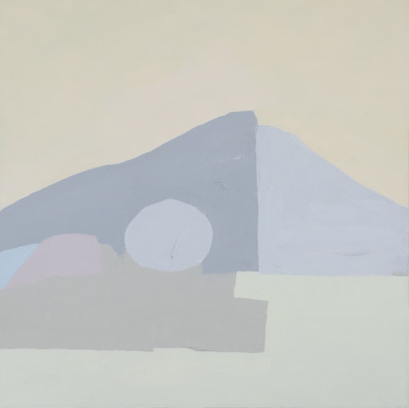 Etel Adnan, Untitled, 1985. Oil on canvas, 30 x 29 inches. Private collection. © Etel Adnan.