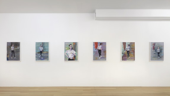 Installation view: <em>John Kelsey: The Pea Stakers</em>, Galerie Buchholz, New York, 2021. Courtesy  Galerie Buchholz.