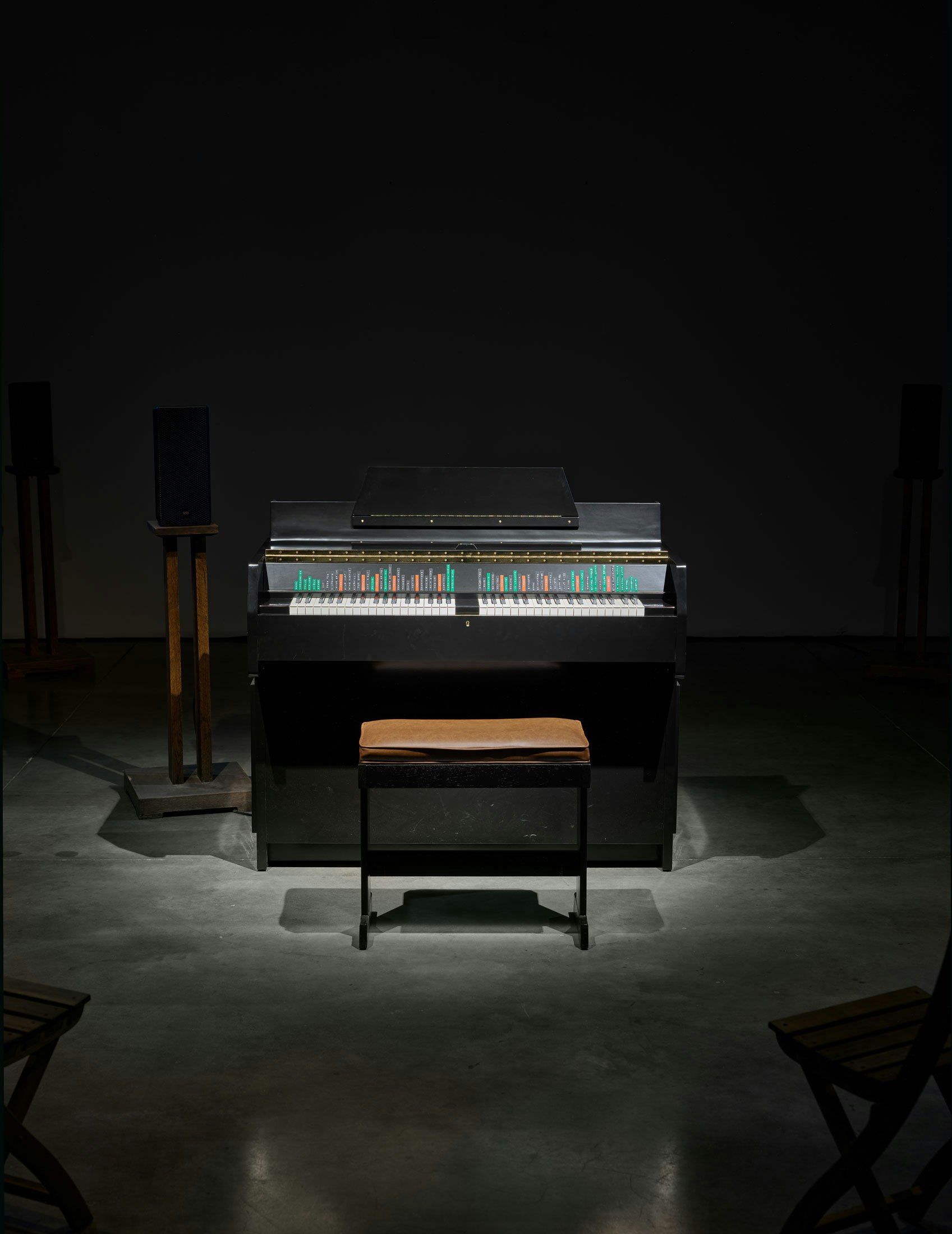 Janet Cardiff and George Bures Miller, <em>The Instrument of Troubled Dreams</em>, 2018. Interactive audio installation with ambisonic soundDimensions variable. Photo: Farzad Owrang. © Janet Cardiff and George Bures Miller; Courtesy of the artists and Luhring Augustine, New York.