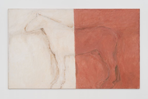 Susan Rothenberg, <em>Two-Tone</em>, 1975. Collection of the Albright-Knox Art Gallery, Buffalo, New York. Courtesy Gray Chicago/New York. © Estate of Susan Rothenberg / Artist Rights Society (ARS), New York.