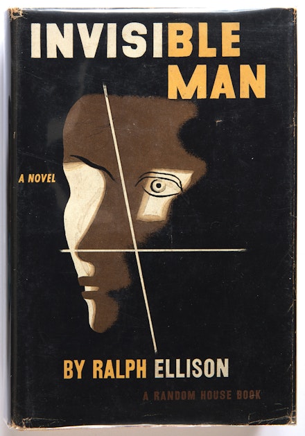 Book cover, Invisible Man by Ralph Ellison, 1952; Designed by E. McKnight Kauffer (American, 1890–1954); Published by Random House (New York, New York, USA); Lithograph; 8 7/16 x 5 11/16 inches. Barbara Jakobson Collection; Photo: Matt Flynn. © Smithsonian Institution.