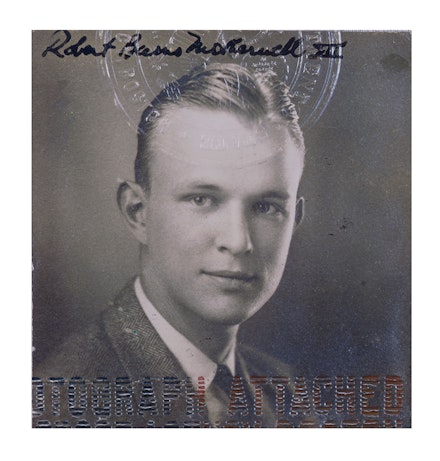 Robert Motherwell's passport photograph, May 1938.