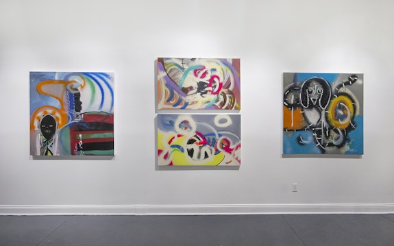 George Clinton's work at the Spillman | Blackwell Gallery, New Orleans. Photo courtesy Leslie-Claire Spillman.